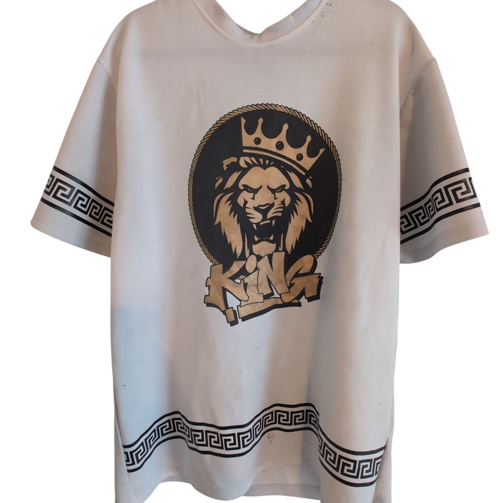 King Graphic Kids Shirt - White